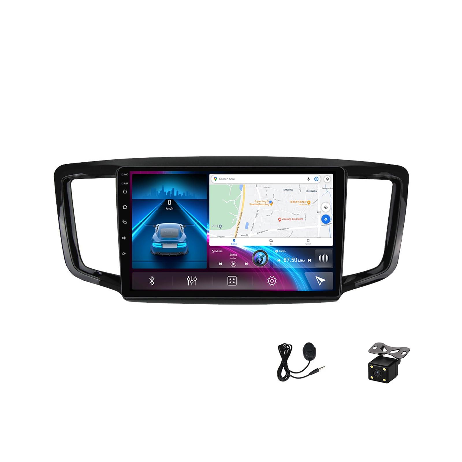Plusfish Plusfish Android 12 Car Stereo, Bluetooth Car Radio 9 Inch Touch Screen for Honda Odyssey 2015~2019 Car GPS Navigation Multimedia Player Support 4G/WiFi/SWC/FM/RDS/Carplay,4g WiFi 3g+32g