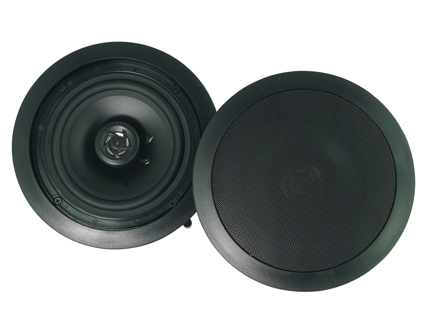 Rockville Rockville 2 CC65T Black 6.5" Commercial 70v Ceiling Speakers for Restaurant