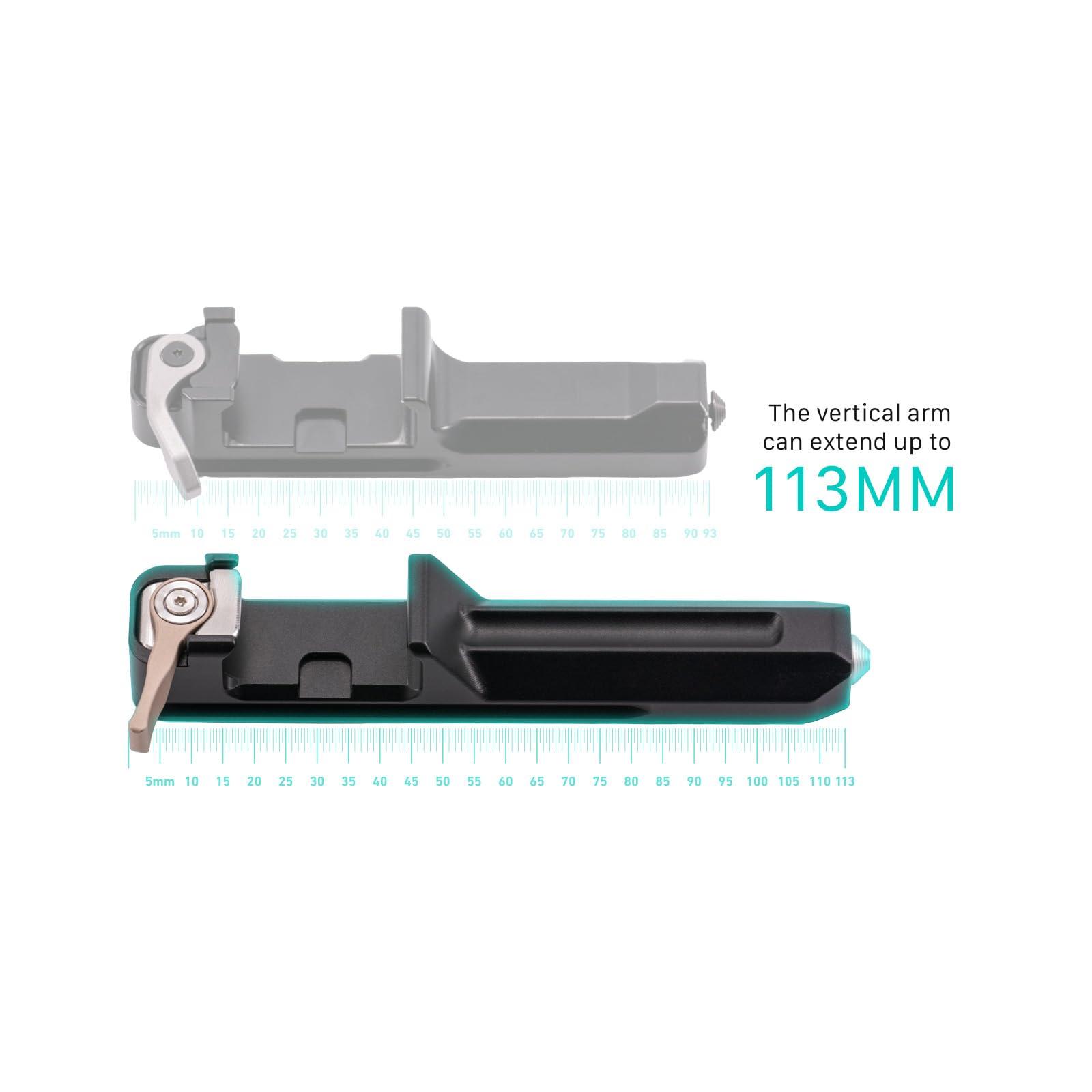 Tilta Tilta Extended Arm for RS3 Mini | Custom Designed | Lower Center of Gravity | ROTATABLE BASEPLATE | Extended ARM | Lightweight & Durable |TGA-RS3M-EA