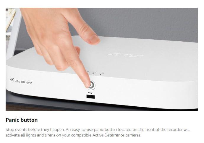 Lorex Lorex N843A82 4K 8-Channel 2TB Network Video Recorder (NVR) with Smart Motion Detection, Voice Control and Fusion Capabilities