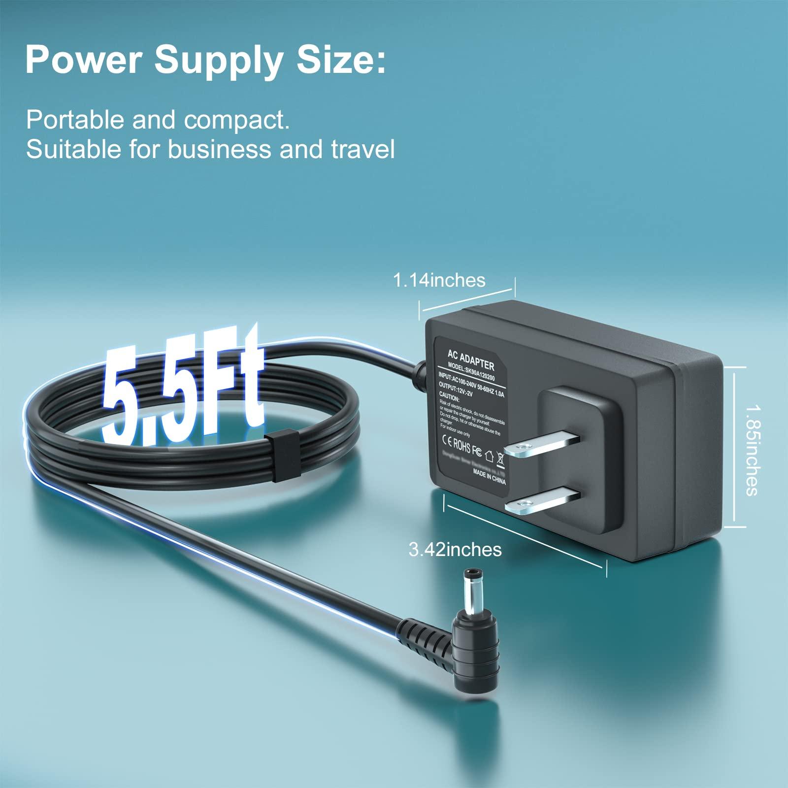 Eaneey Eaneey 12V 2A Laptop Charger for Gateway GWTN116-1 GWNC21524 GWTC116-1 GWTC116-2 GWTN116-3 GWTN141-1 GWTN141-5 GWTN133-1 GWTN156-11 EVOO EV-C-116-5 EV-C-116-6 N11SP3 SAW30-120-2000u Adapter Power Cord