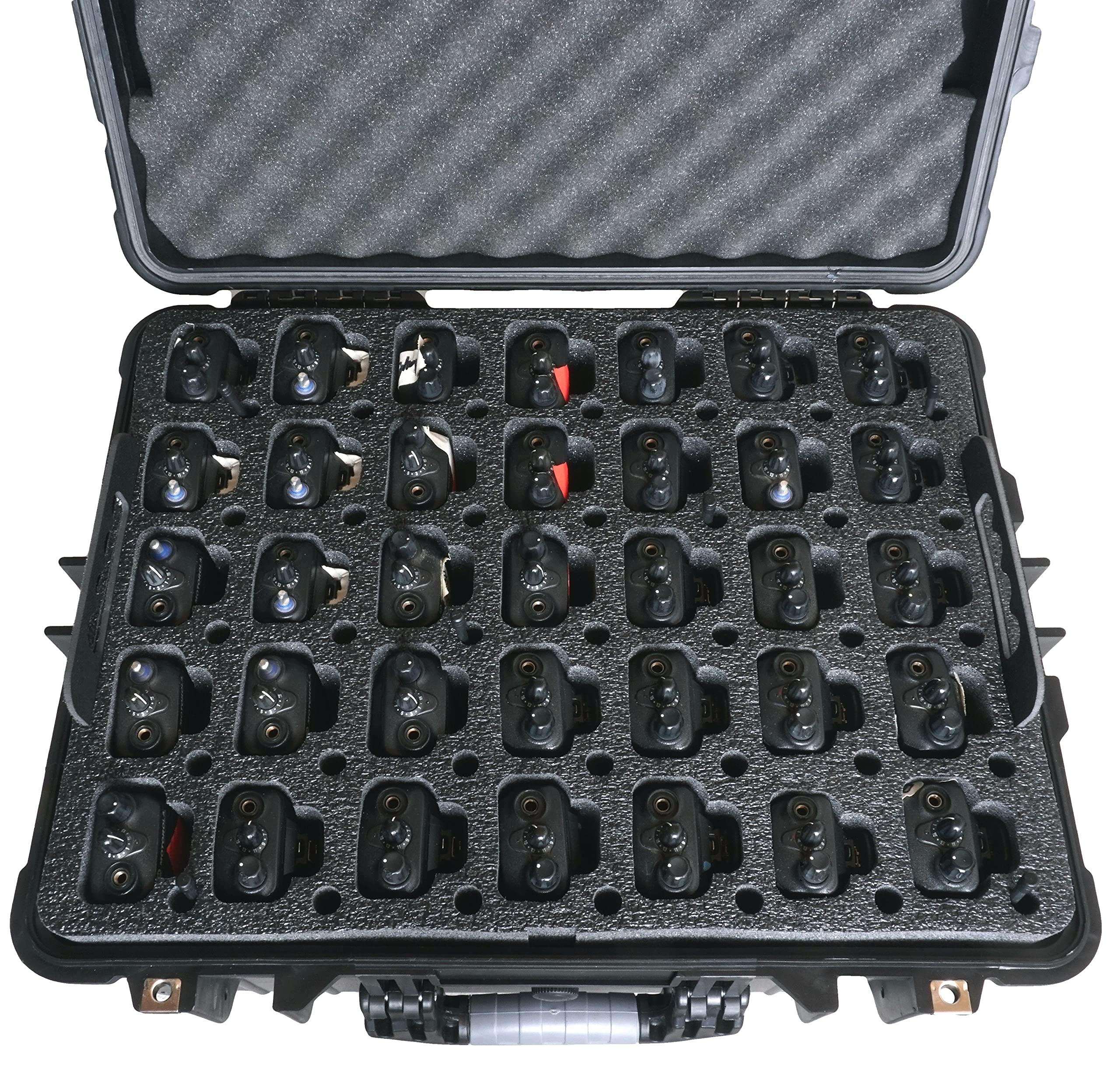 Case Club Case Club Case fits 35 Motorola R2 / CP200 / XPR 3500e Two-Way Radios in Pre-Cut Heavy Duty Wheeled Waterproof Case