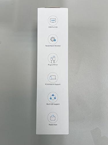 EZCast EZCast Wireless HDMI Transmitter & Receiver, 1080P 60Hz, Screen Mirroring and Extending for Laptop/PC/PS5, 30m Range