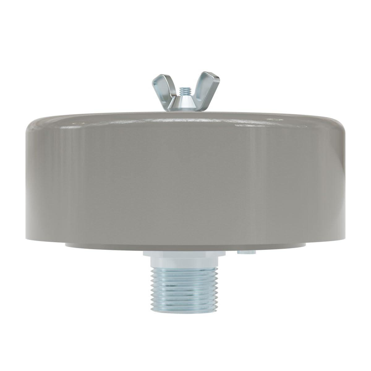 Solberg Solberg FS-15-100 Inlet Compressor Air Filter Silencer, 1\" MPT Outlet, 4\" Height, 6\" Diameter, 35 SCFM, Made in the USA