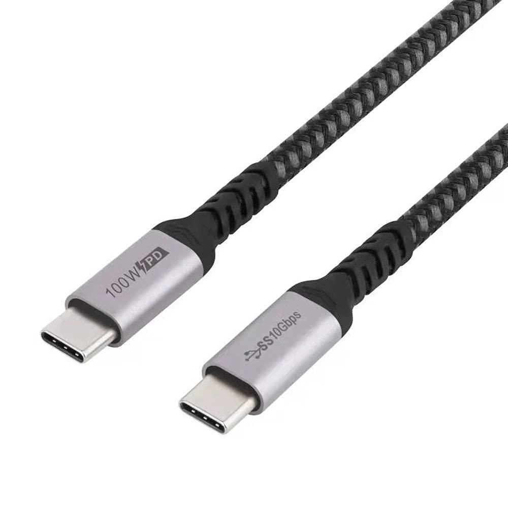 FireFold NetStrand USB C to USB C Cable 100W PD | Fast Charging Charger Cord | USB 3.1 Type-C Braided Cable | Compatible with USB 3.0, 2.0, and 1.1 (3)