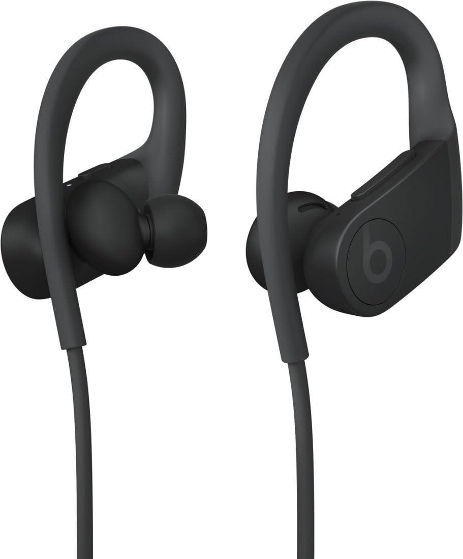 Beats Powerbeats High-Performance Wireless Bluetooth Headphones - Black - MWNV2LL/A (Renewed)