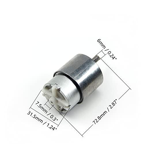 Fielect Fielect Gear Motor DC 12V 7RPM High Torque Electric Motor Micro Speed Reduction Geared Motor Eccentric Output Shaft for Car Robot Model DIY Engine