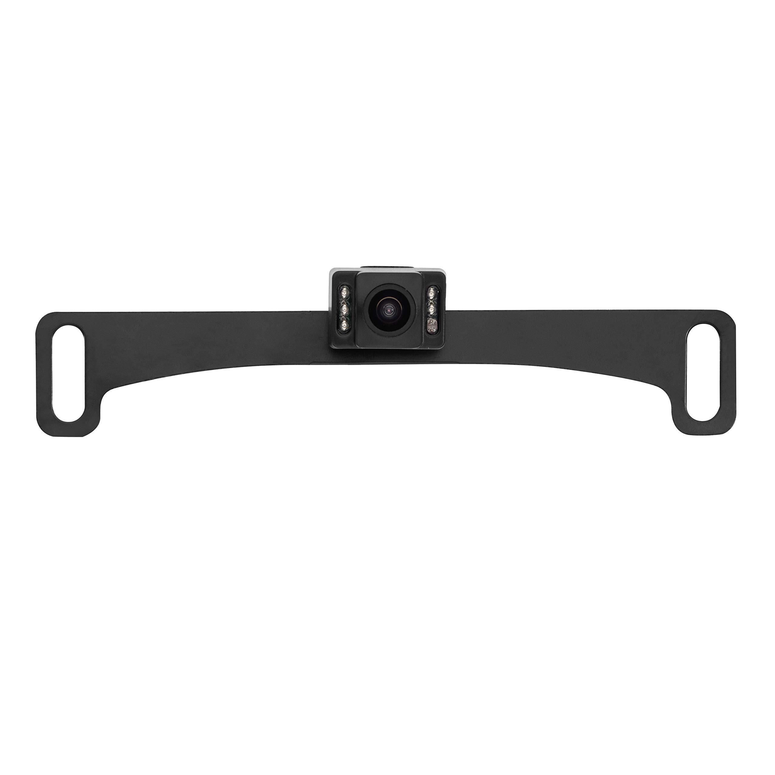 BOYO VISION BOYO VTL17IR - Concealed License Plate Backup Camera with Night Vision and Guide Parking Lines (Black)