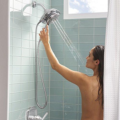 American Standard American Standard 9035254.002 Spectra+ Duo 4-Function 2-In-1 Shower Head, 2.5 GPM, Polished Chrome