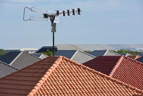 Naxa Electronics Naxa Electronics NAA-350 High Powered Amplified Motorized Outdoor Antenna for HDTV and ATSC Digital Television