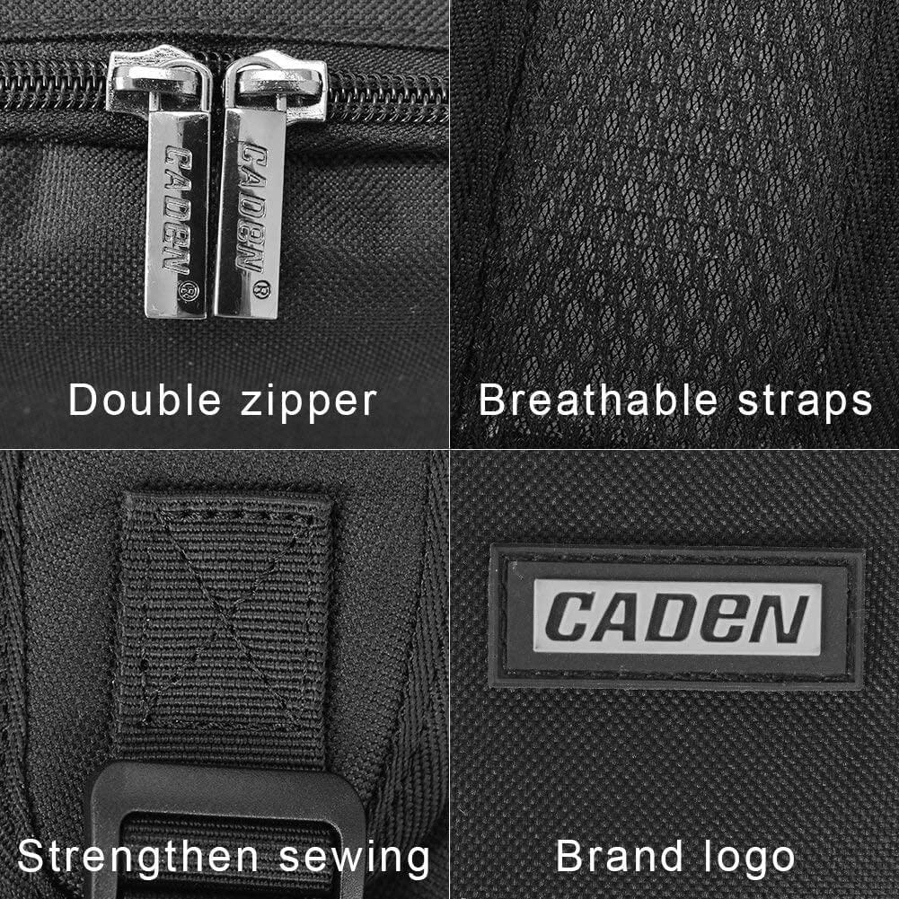CADeN CADeN Camera Backpack Bag with Laptop Compartment 15.6" for DSLR/SLR Mirrorless Camera Waterproof, Camera Case Compatible for Sony Canon Nikon Camera and Lens Tripod Accessories Black