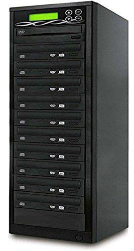 BestDuplicator BestDuplicator Target DVD CD Duplicator with DVDRW Burners Athena Duplication Controller, Standalone Copier Tower Replication Recorder Black (1 Target, Black)