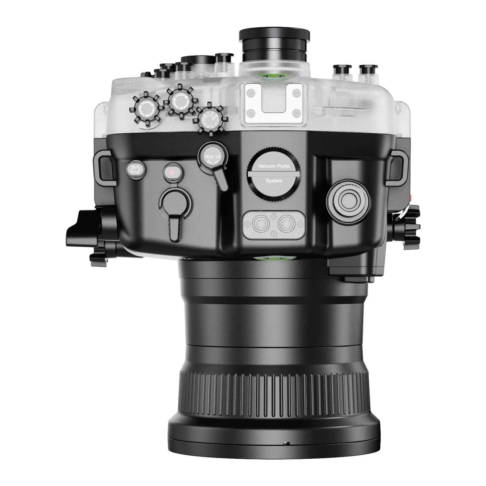 HolaFoto Seafrogs Underwater Housing for Sony A7R V Sony a7r5 [40M/130FT] Waterproof Diving Case for Sony Alpha 7R IV + FE 28-70mm F3.5-5.6, FE 16-35mm F4 ZA OSS Lenses