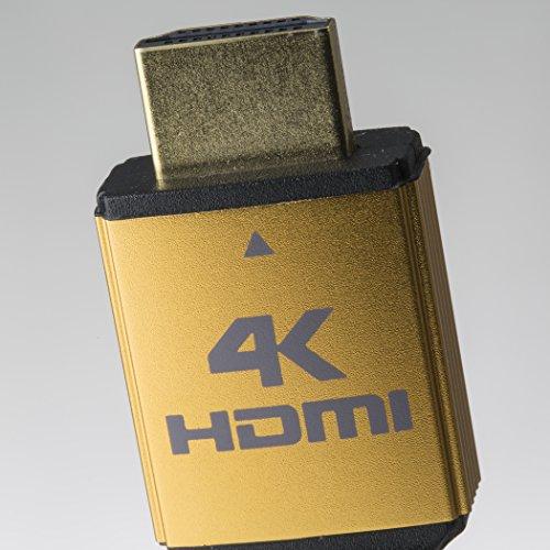 NTW NTW PURE PRO 4K HDMI Cable 12FT High Speed 18Gbps HDMI 2.0 Cable, 4K HDR, Ultra HD Cable 3D, 2160P, 1080P, Ethernet, Audio Return(ARC), Compatible PS5, PS4/3, UHD TV, Blu-ray, PC, Xbox, gold/black