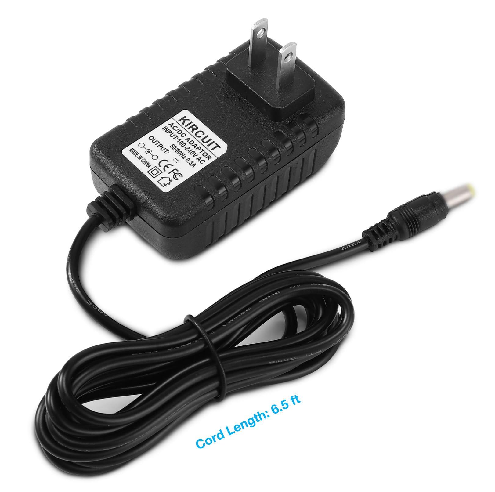 Kircuit Kircuit AC/DC Adapter Replacement for Radio Systems 5V 2.4A NF7.5V-2.4C-DC 650-1050 Power Supply Cord Cable Charger Mains PSU