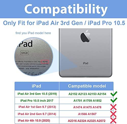 ProCase ProCase Case for iPad Air (3rd Gen) 10.5\" 2019/iPad Pro 10.5\" 2017, Vintage PU Leather Stand Folio Cover for iPad Air 3/iPad Pro 10.5-inch Multiple Viewing Angles with Pencil Holder -Grey