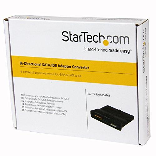StarTech StarTech.com SATA IDE Adapter - SATA IDE Adapter - Bi-Directional - IDE to SATA Adapter (PATA2SATA3),Black