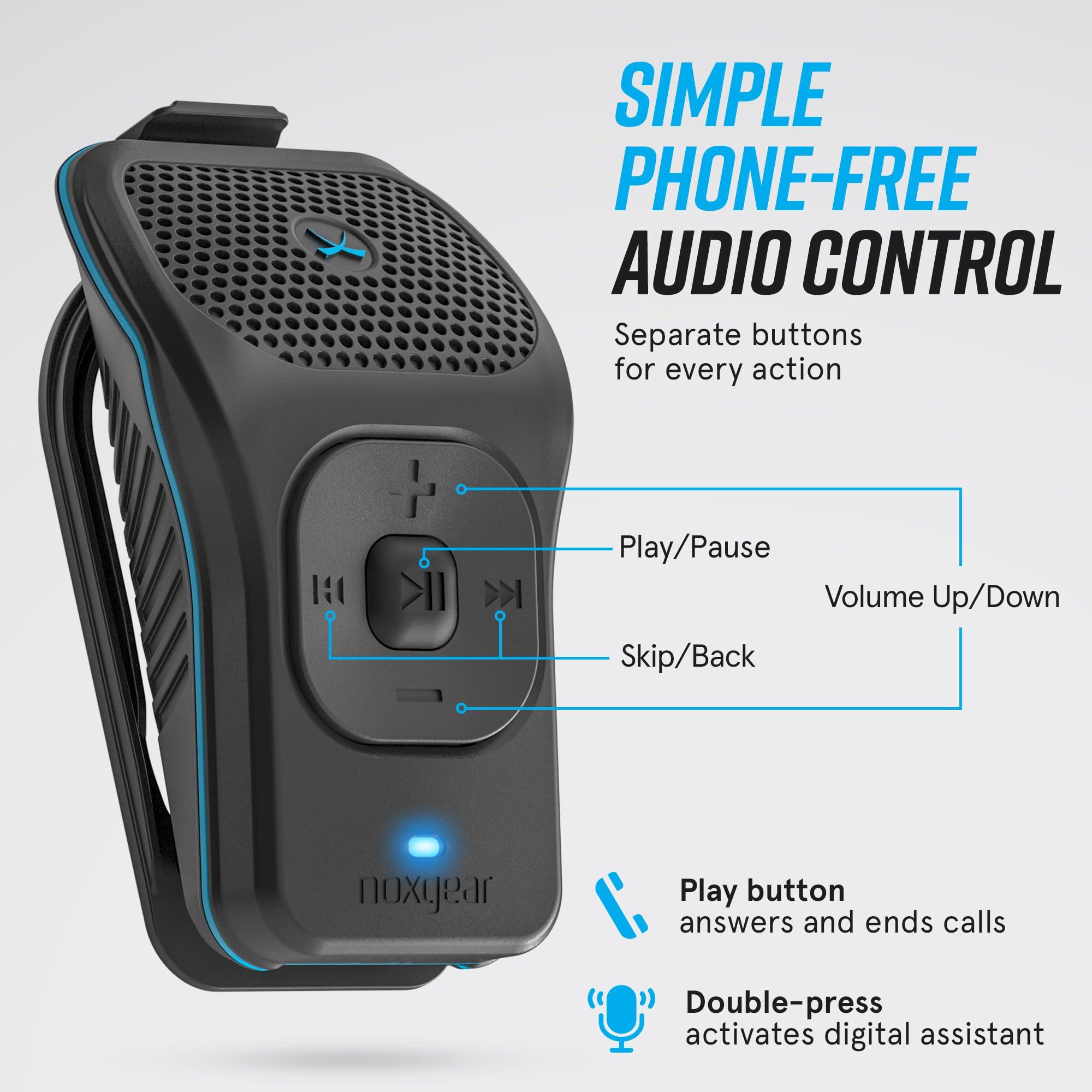 noxgear noxgear 39g Wearable Bluetooth Speaker, Magnetic Mini Clip-On, Waterproof Up to 15 Hours Playtime | Clip On Bluetooth, Wearable Speaker with Microphone, 100ft Range