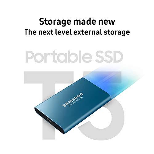 SAMSUNG SAMSUNG T5 Portable SSD 1TB - Up to 540MB/s - USB 3.1 External Solid State Drive, Black (MU-PA1T0B/AM)