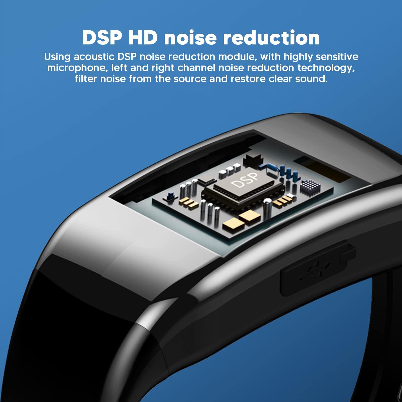 FOSA Digital Voice Recorder Watch, Sound Recording Device, Smart Watch Bracelet Voice Recorder,360 Degree Pickup, DSP Noise Reduction, Intelligent Voice Activated Recording, Timestamp (8G)