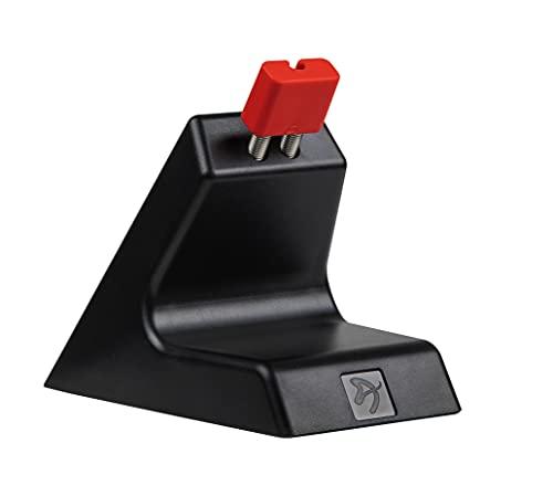 Arozzi Arozzi - Ancora Mouse Bungee with Snug Cord Holder, Rubber Feet, Extendable Spring and Weighted for Stability - Black with Red Accents