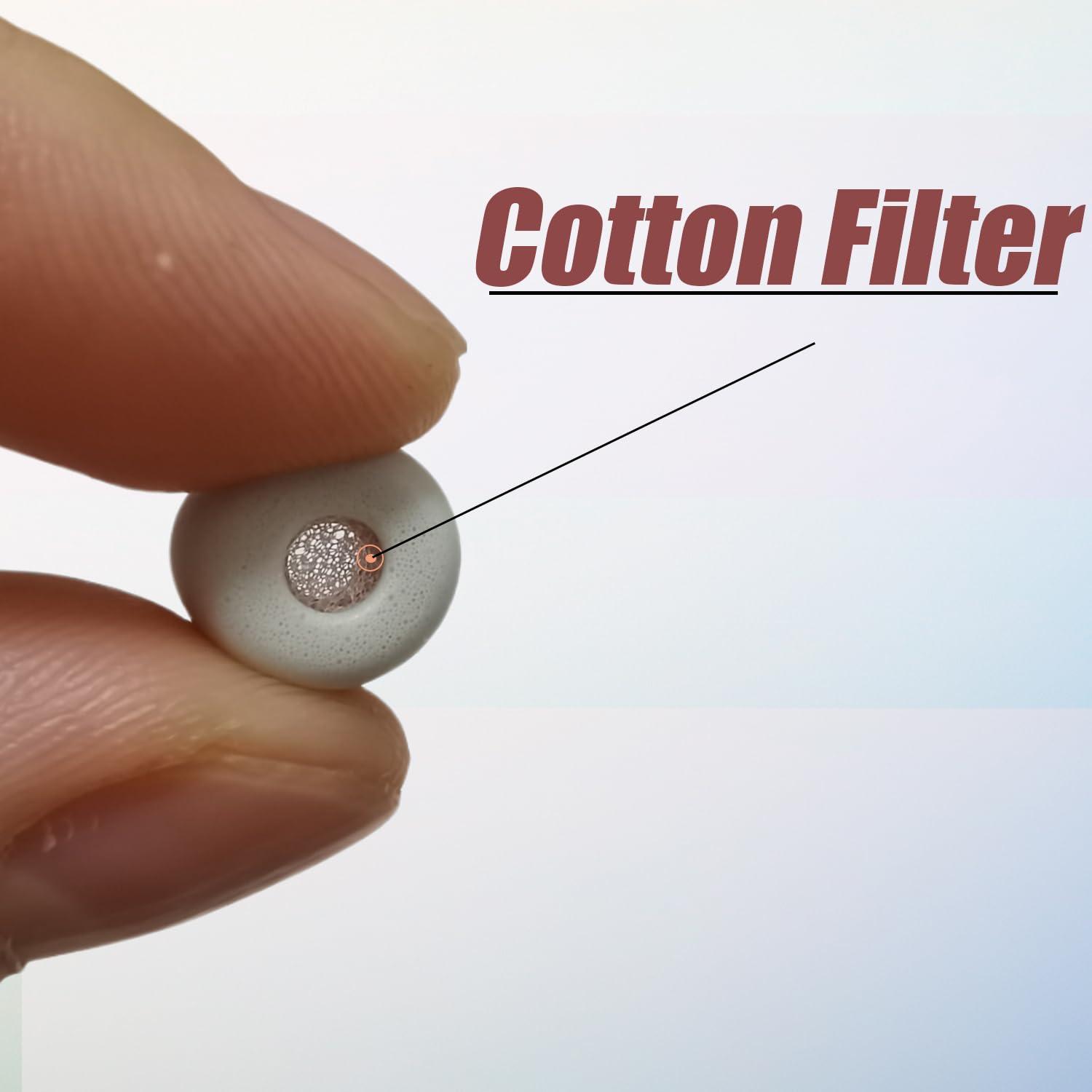 Luckvan Extra Small Ear Tips Replacement Memory Foam Tips Filter Screen Earbud Tips Extra Small for in Ear Earbuds, Gray 3 Pairs