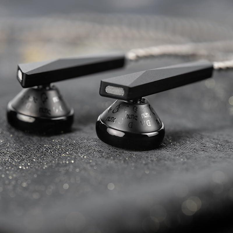 LEAUDIO LEAUDIO DUNU Alpha 3 Dynamic Driver in-Ear Headphone Hi-Res HiFi Flat Earphone 3.5mm 4.4mm Balanced 14.2mm Dynamic Wired Earbuds (Black 3.5mm), LE-ALPHA3