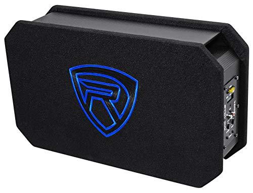 Rockville Rockville RMW8A, 8\" 800W Powered Truck Subwoofer, Class D Amp, Slim Ported Enclosure, Includes Remote Bass Knob, Perfect for Deep Bass in Compact Spaces