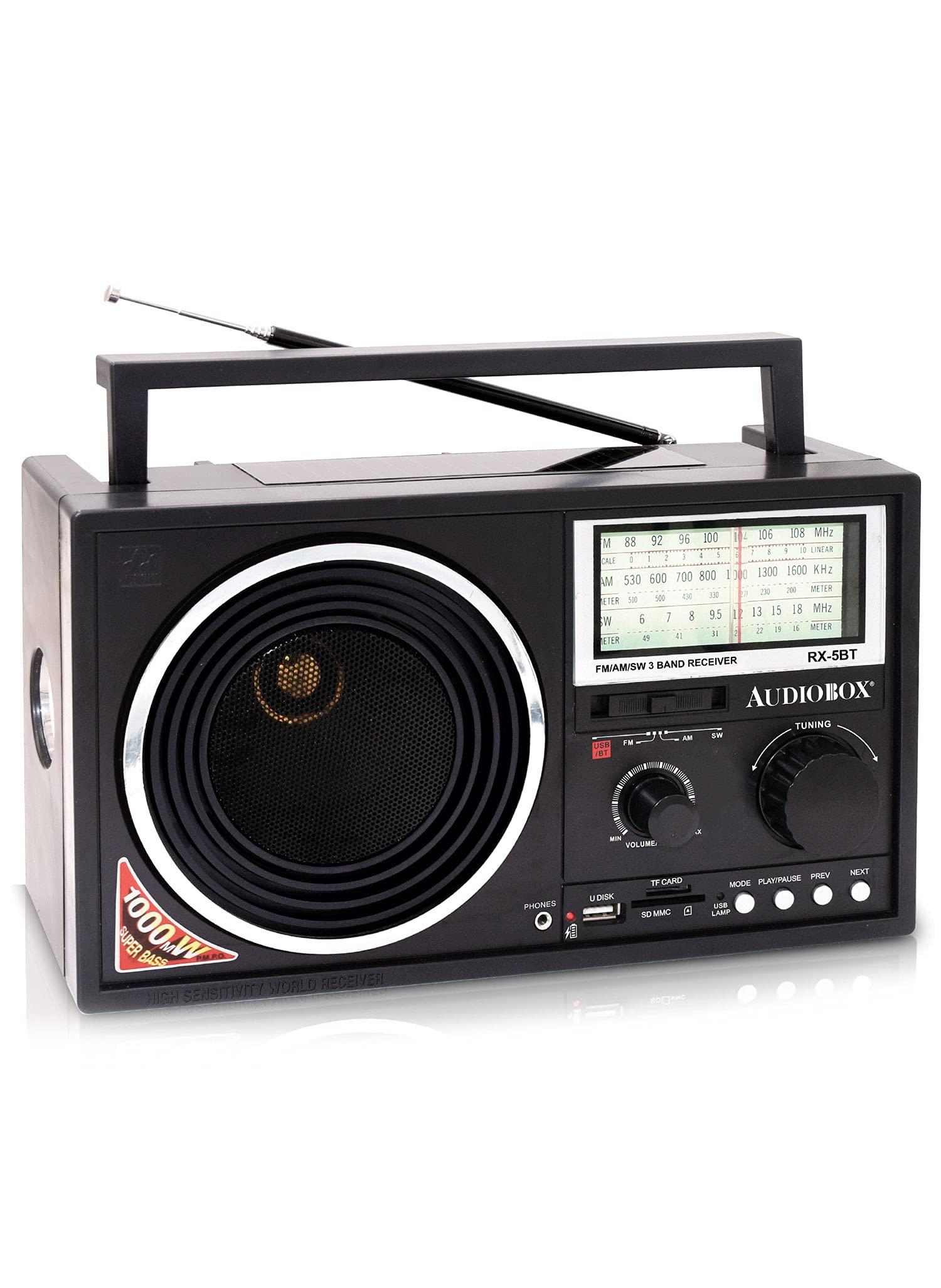 Audiobox Audiobox RX-5BT Rechargeable Solar Radio with Bluetooth