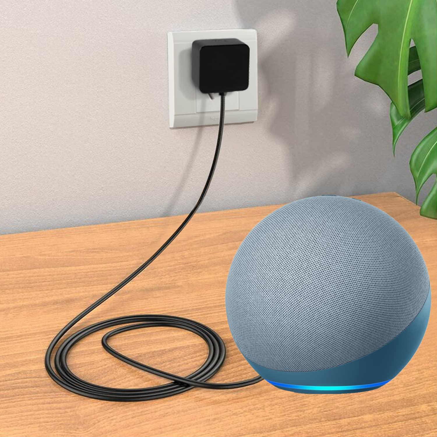 ZTTXL ZTTXL 15W Power Adapter for Echo, Dot 3rd Generation, (3rd/4th Gen) with Clock, Kids Edition, Echo Show 5, Echo Spot, and Fire TV Cube, 5Ft AC Adapter Power Cord