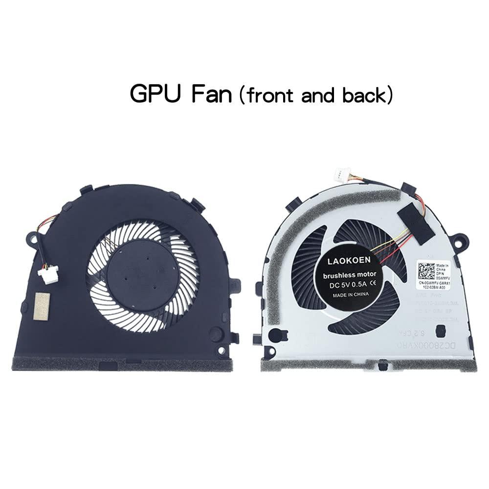 LAOKOEN New Replacement Cooling Fans for Dell G3-3579 G3 15 3579 Gaming Series Laptop CPU+GPU Fan One Pair P/N: 0GWMFV 0TJHF2 5V 0.5A (4-Pin 4-Wire)