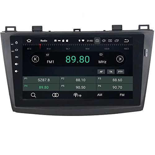 ROADYAKO ROADYAKO Double Din Android 9.0 for Mazda 3 2010 2011 2012 2013 Car Radio Stereo with GPS Navigation 3G WiFi Mirror Link RDS FM AM Bluetooth AUX Multimedia Audio Video