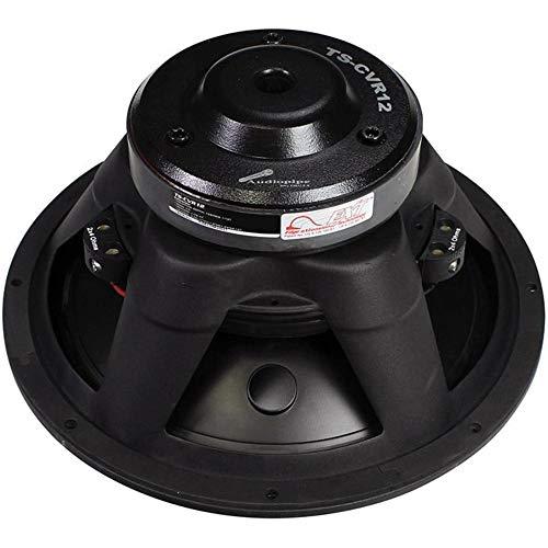 Audiopipe AUDIOPIPE TS-CVR12 12-inch Edge Extension PP Cone Woofer 750 Watts 375W Rms CVR Series 4 Ohm DVC Car Audio Black Subwoofer Dual Voice Coil BASV