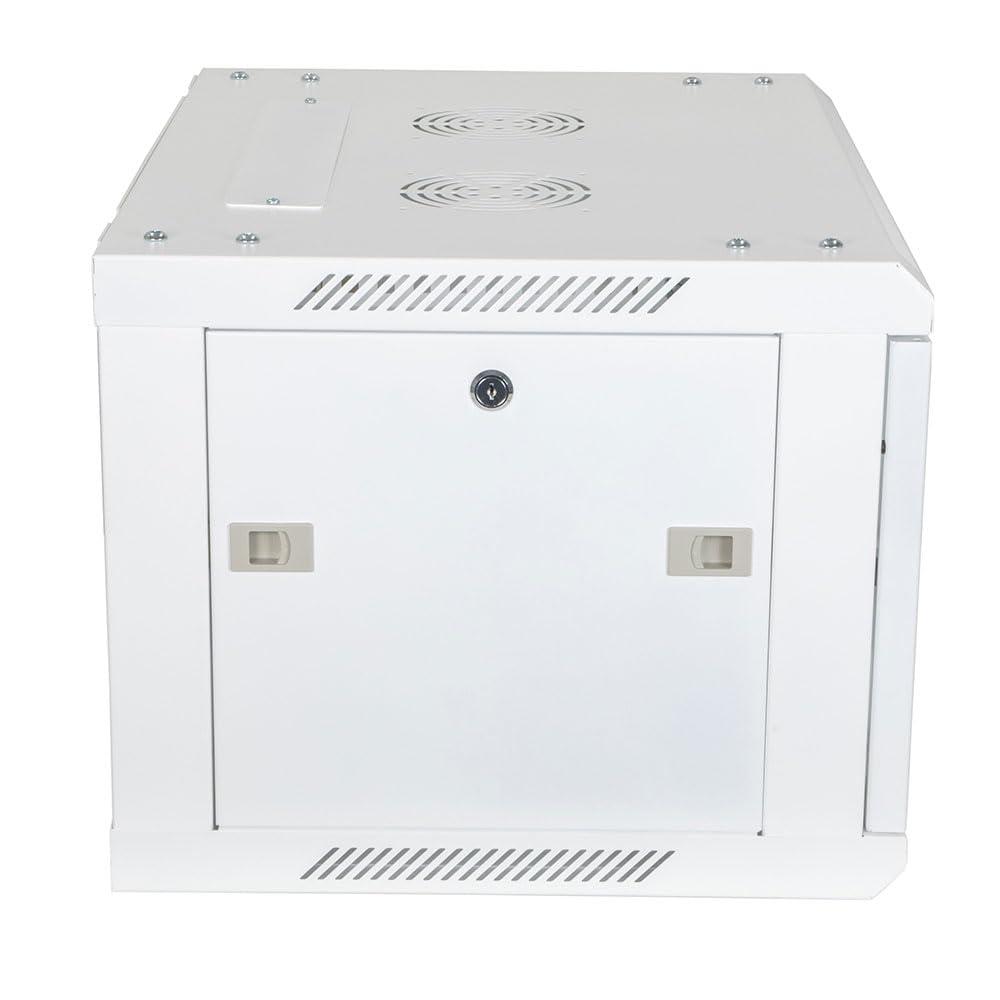 NavePoint NavePoint 6U Network Cabinet with Glass Door 6U Wall Mount Server Cabinet White 19 Rack for IT Equipment, AV Devices, Networking Equipment 17 Deep Server Rack Enclosure