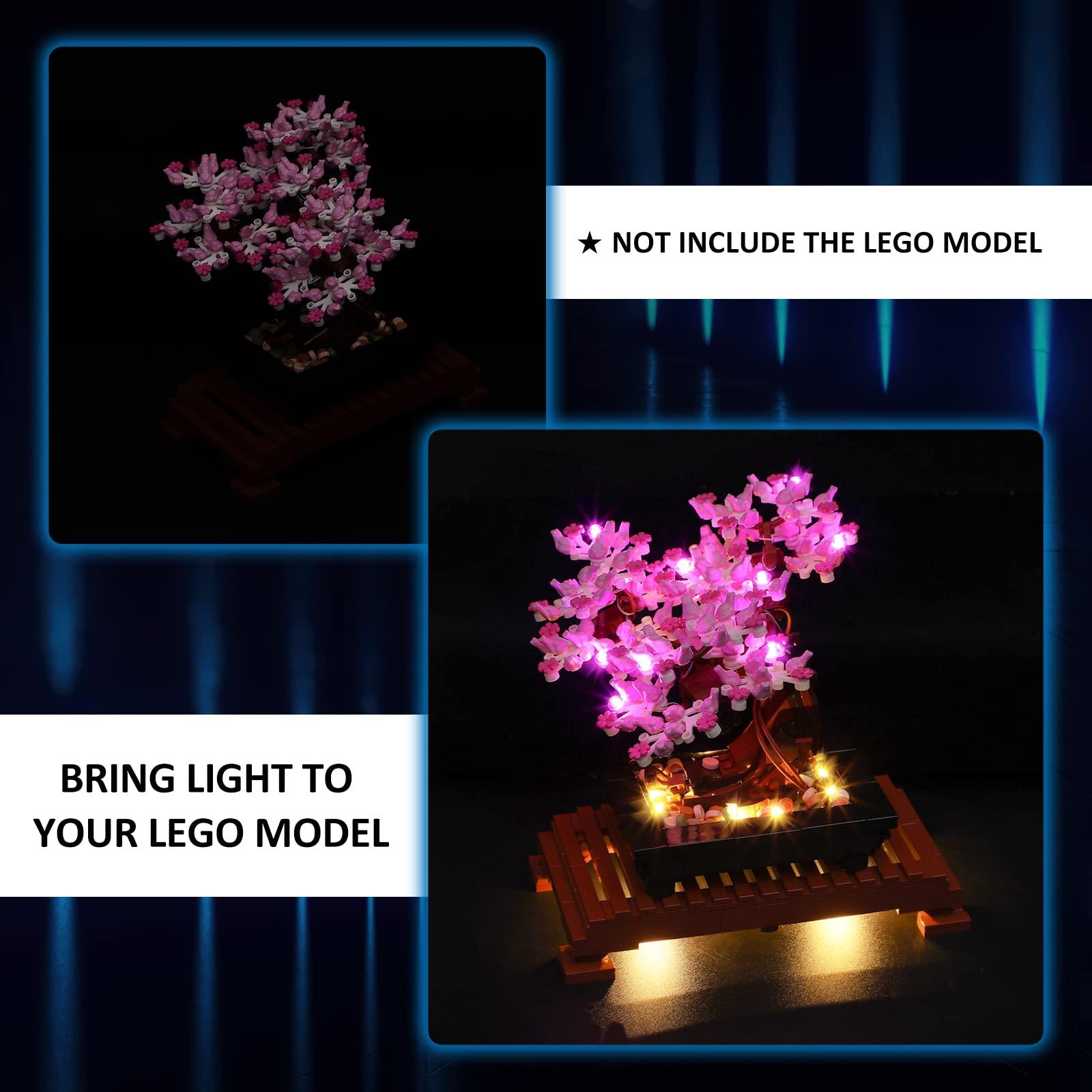 YEABRICKS YEABRICKS LED Light Kit for Lego - Creator Expert Bonsai Tree(Pink) Building Blocks Model, LED Light Set Compatible with 10281(Lego Set NOT Included)