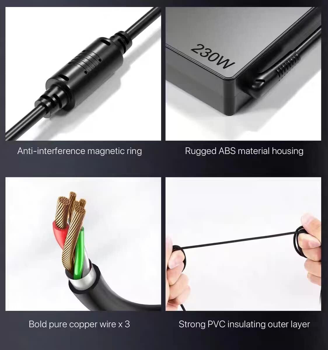 Cemady 230W 170W Charger for Lenovo ThinkPad P72 Laptop Genuine ADL230NLC3A ADL230NDC3A 4X20E75111 GX20L29347 20V 11.5A/8.5A Power Supply Adapter Cord