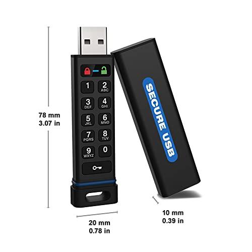 SecureDrive SecureUSB KP Hardware-Encrypted USB Flash Drive (16GB)