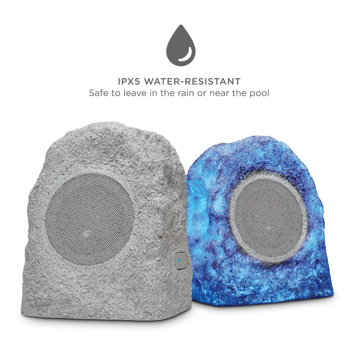 Ion ION Audio Glow Rocker Pair Rechargeable Outdoor Bluetooth-Enabled Speakers with Stereo-Link