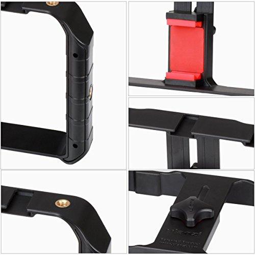 ULANZI Ulanzi U Rig Pro Video Rig for iPhone, Phone Stabilizer Rig w Triple Cold Shoe Mount,Phone Tripod Mount for iPhone 16 15 14 13 12 11 Pro Max XS Max X 8 plus OnePlus 7 Pro Samsung Google Pixel Vlogging