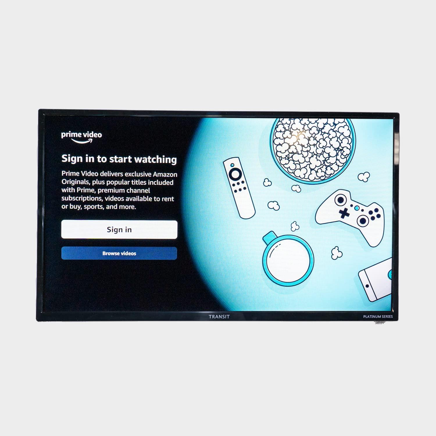 FREE SIGNAL TV FREE SIGNAL TV New Transit Platinum Series 22" 12-Volt DC Powered Smart TV for RVs, Campers, Marine and Off-Grid Applications. Includes Built in WiFi, DVD Player, Bluetooth, Apps, HDMI/USB Inputs