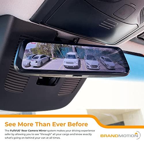 Brandmotion Brandmotion FullVUE Mirror and Camera System FVMR-1100 | Front Dash Cam and Rear View Camera Always On | Recording | Touch Screen Mirror | Lux Night Vision | G-Shock Sensor | Reverse Backup