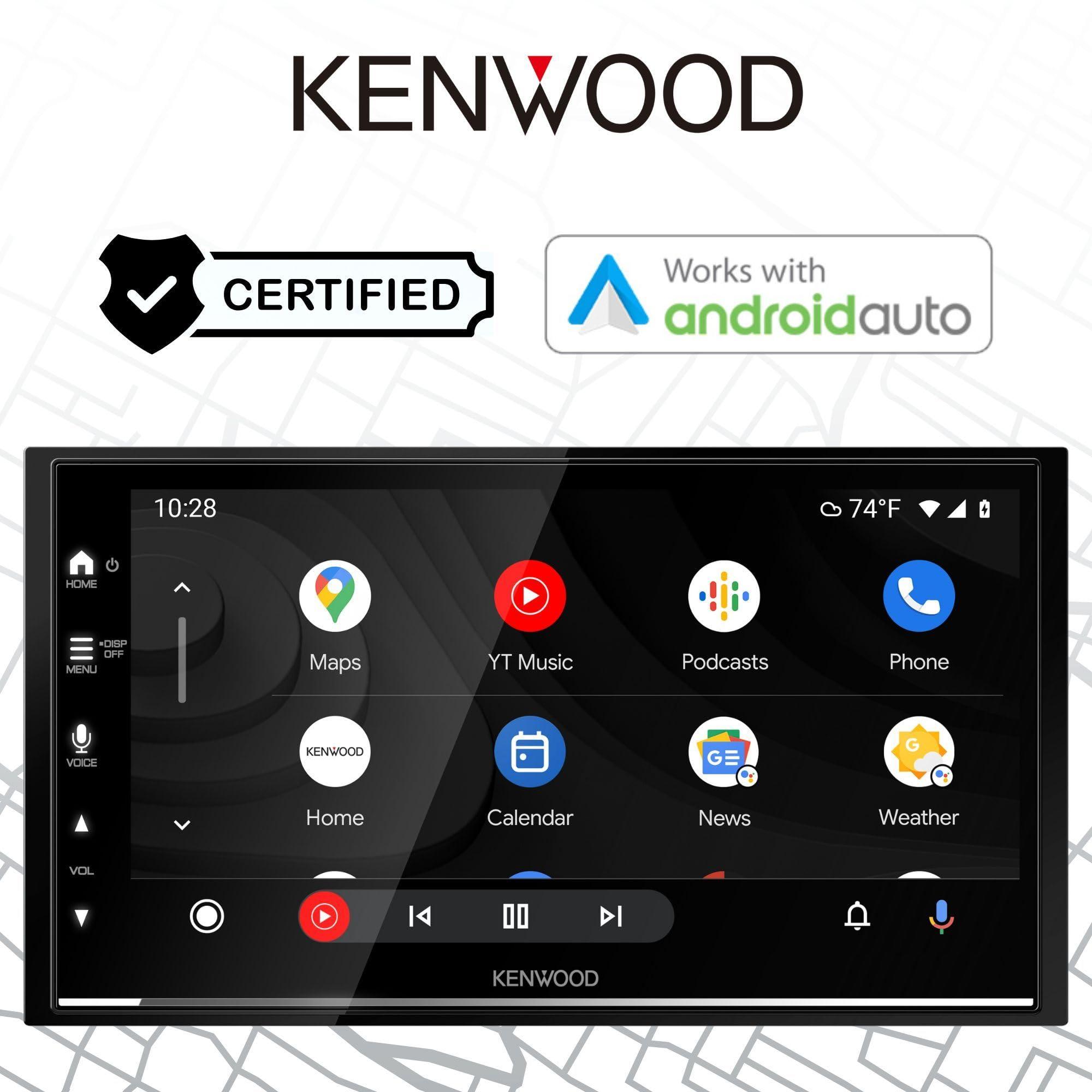 Kenwood KENWOOD DMX8709S 6.8-Inch Capacitive Touch Screen, Car Stereo, Wireless CarPlay and Android Auto, Bluetooth, AM/FM Radio, MP3 Player, USB Port, Double DIN, 13-Band EQ, SiriusXM