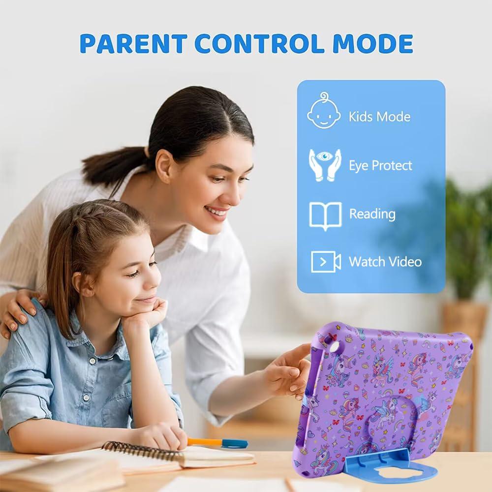 Topevoeon Topevoeon Unicorn Kindle Fire HD 10 Tablet Case for Kids Girls Light EVA Kids Friendly Fire HD10 Plus 10.1 2021 2023 11th 13th Gen Kid-Proof Shockproof Tablet Cover with Handle Kickstand