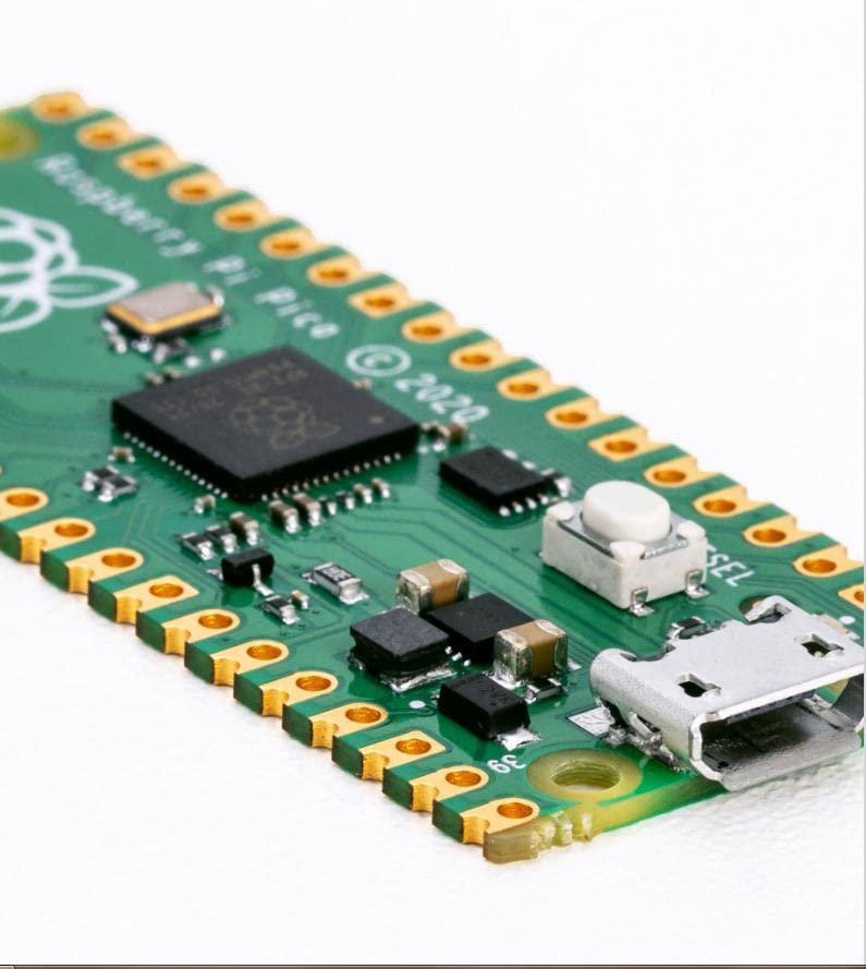 Adeept Adeept Raspberry Pi Pico with Pre-Soldered Header and USB Cable, Microcontroller Mini Development Board, Based on Raspberry Pi RP2040 Chip, Dual-Core ARM Cortex M0+ Processor