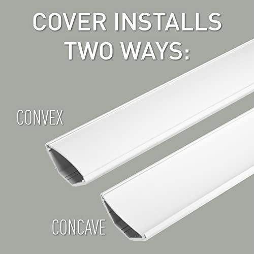 Legrand - Wiremold Legrand Wiremold CMK40 Cornermate 10 Foot 8 Piece Cord Cover Kit For Corners, Organizer for Wall, Holds Up to 3 Cords or Cables, White (1 Pack)
