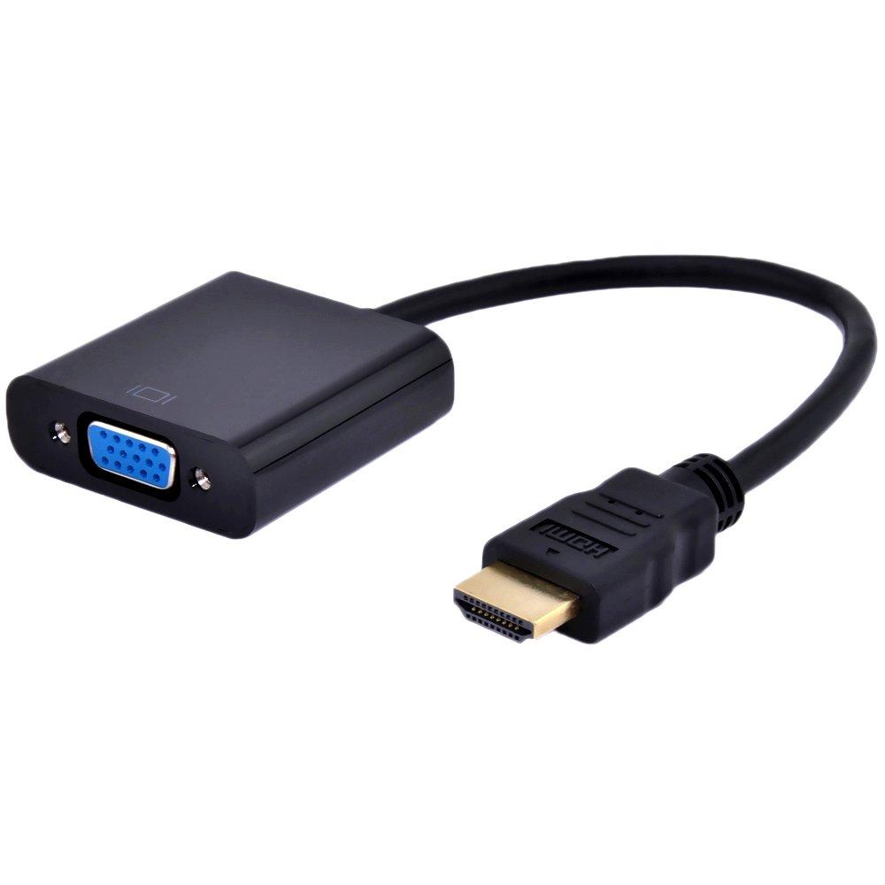 AYAGROUP AYA 9" HDMI Male to VGA Female (15-Pin) Video Converter Adapter 1080p for PC, TV, Notebooks