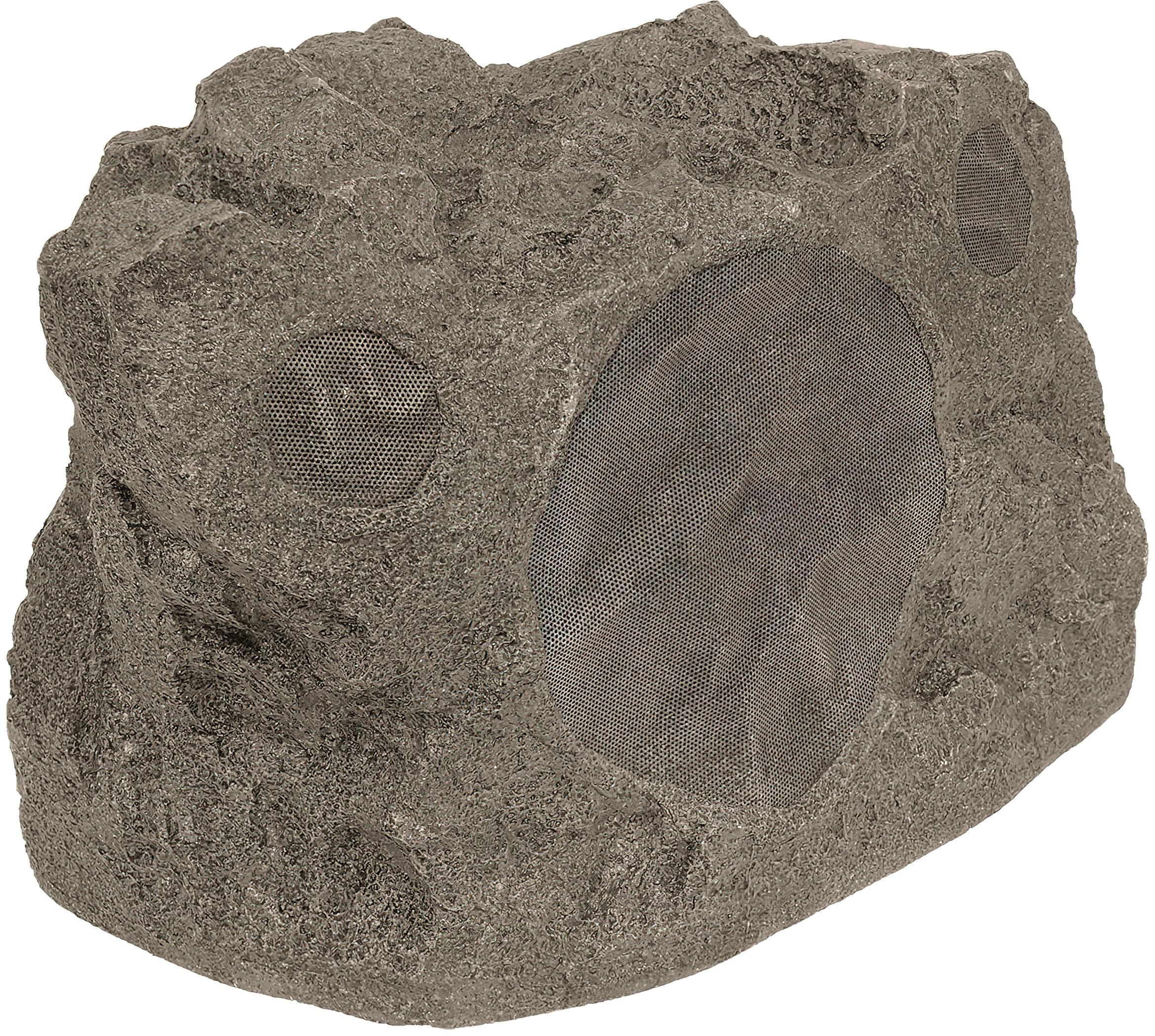 Proficient Audio Proficient Audio PAS-RS8SI-SB Model RS8Si DVC/SST Outdoor Rock Speaker, Shale Brown; 8" Injection-Molded TCC Filled Polypropylene Cone; Low Diffraction Aluminum Grilles; Dual Voice Coil Woofer