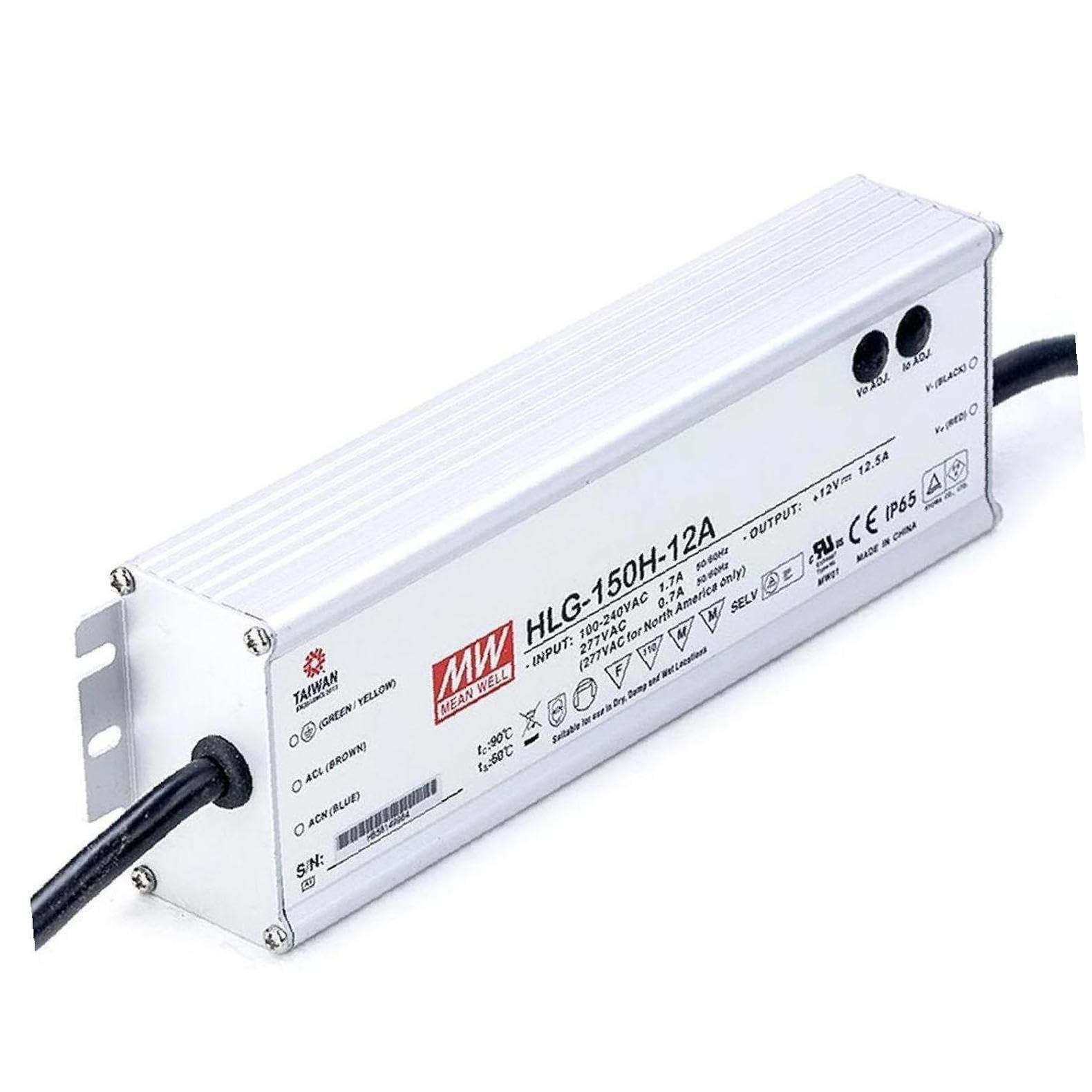 YS powered by MW Generic HLG-150H-12A 12V 12.5A 150W LED Driver IP67 for Outdoor Lighting, YS-HLG-150H-12A