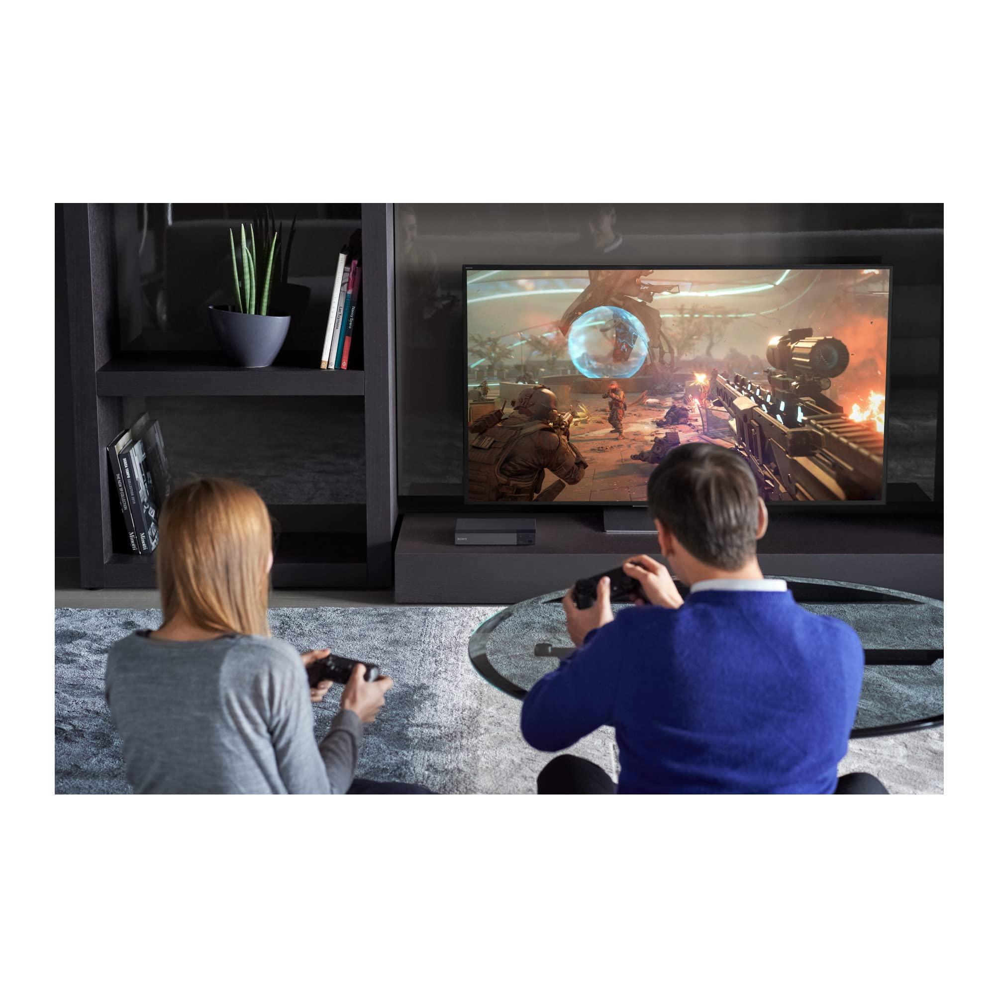 Sony Sony 4K Upscaling 3D Streaming Blu-Ray Disc Player (Black) Bundle with Nylon-Braided HDMI Cable (2 Items)