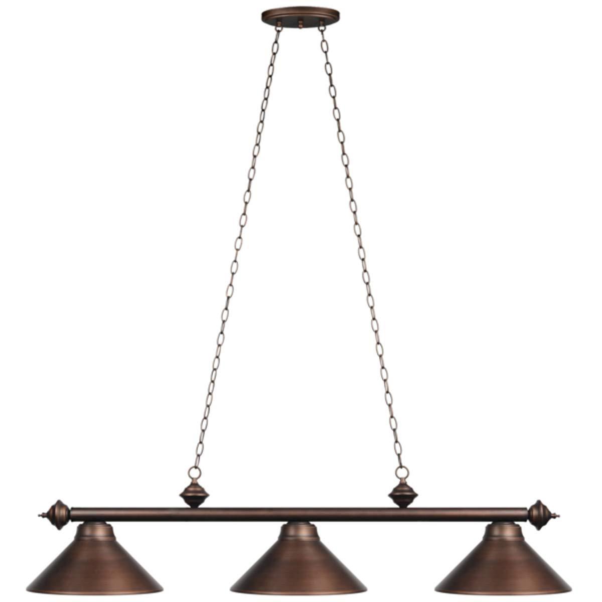RAM Gameroom RAM Gameroom RAM Gameroom Products PR54 ORB 3-Light Billiard Light - 54W in., Oil Rubbed Bronze, 8 ft